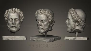 Busts and heads antique and historical (BUSTA_0072) 3D model for CNC machine